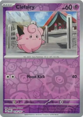 078/167 Clefairy TWM Common Reverse Holo