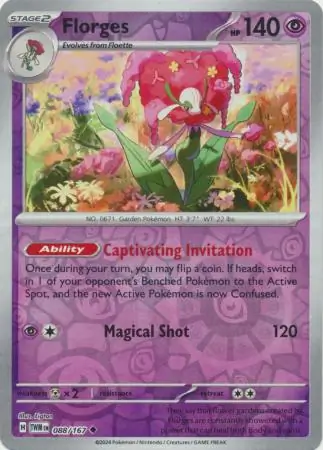 088/167 Florges TWM Uncommon Reverse Holo