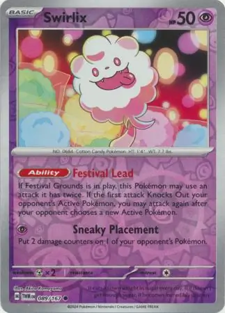 089/167 Swirlix TWM Common Reverse Holo