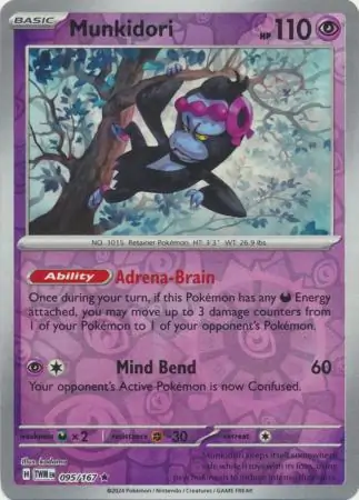 Munkidori Twilight Masquerade 095/167 Rare Reverse Holo