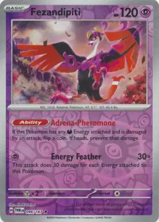 096/167 Fezandipiti TWM Rare Reverse Holo