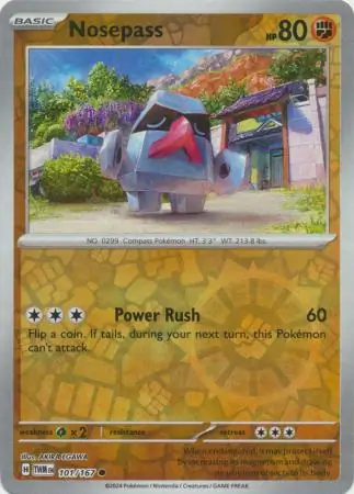 101/167 Nosepass TWM Common Reverse Holo