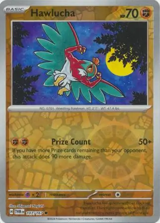 Hawlucha Twilight Masquerade 107/167 Common Reverse Holo