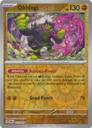 111/167 Okidogi TWM Rare Reverse Holo