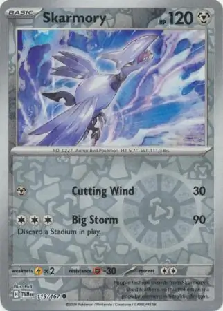 119/167 Skarmory TWM Common Reverse Holo