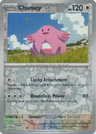 133/167 Chansey TWM Common Reverse Holo