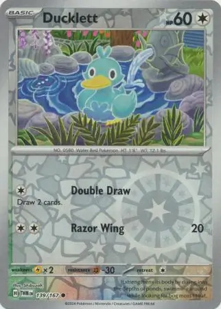 139/167 Ducklett TWM Common Reverse Holo