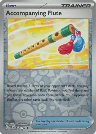 Accompanying Flute Twilight Masquerade 142/167 Uncommon Reverse Holo
