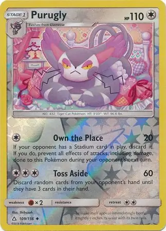 109/156 Purugly UPR Uncommon Reverse Holo
