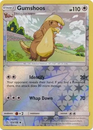113/156 Gumshoos UPR Uncommon Reverse Holo