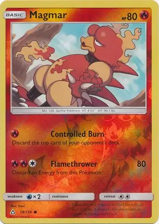 18/156 Magmar UPR Common Reverse Holo
