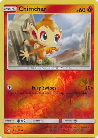 21/156 Chimchar UPR Common Reverse Holo