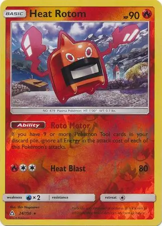 24/156 Heat Rotom UPR Rare Reverse Holo