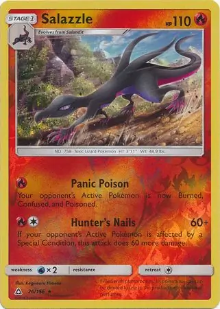 26/156 Salazzle UPR Rare Reverse Holo