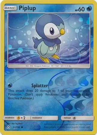 31/156 Piplup UPR Common Reverse Holo