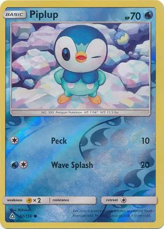 32/156 Piplup UPR Common Reverse Holo