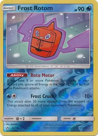 41/156 Frost Rotom UPR Rare Reverse Holo