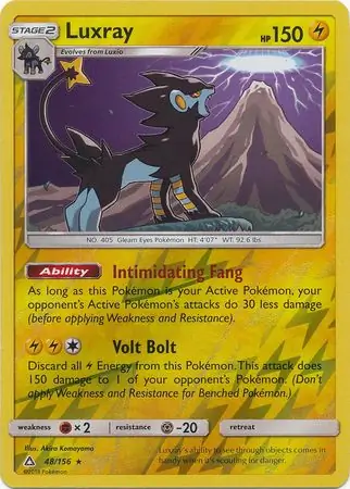 48/156 Luxray UPR Rare Holo Reverse Holo