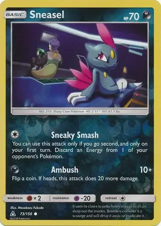 73/156 Sneasel UPR Common Reverse Holo