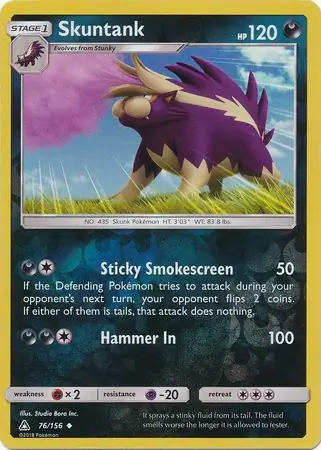 76/156 Skuntank UPR Uncommon Reverse Holo