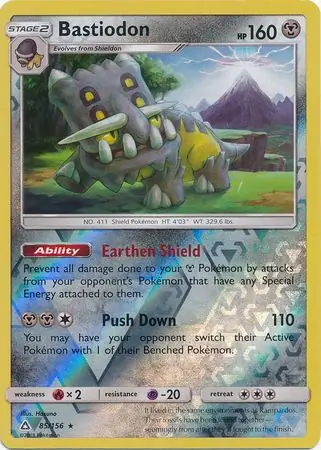 85/156 Bastiodon UPR Rare Holo Reverse Holo