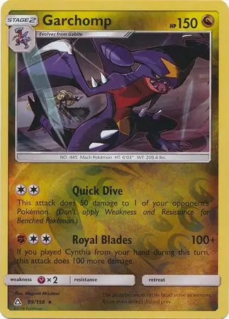 99/156 Garchomp UPR Rare Reverse Holo