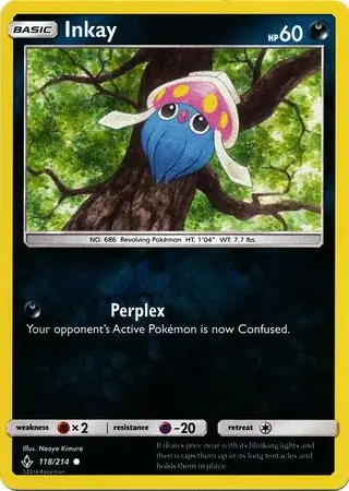 118/214 Inkay UNB Common Reverse Holo