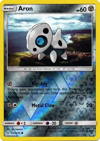 123/214 Aron UNB Common Reverse Holo