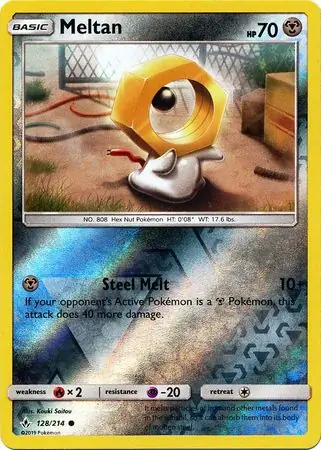 128/214 Meltan UNB Common Reverse Holo