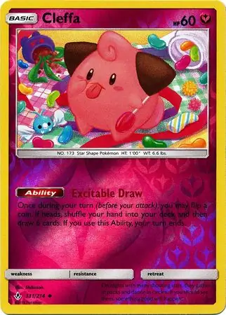 131/214 Cleffa UNB Uncommon Reverse Holo