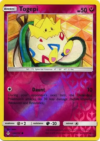 136/214 Togepi UNB Common Reverse Holo