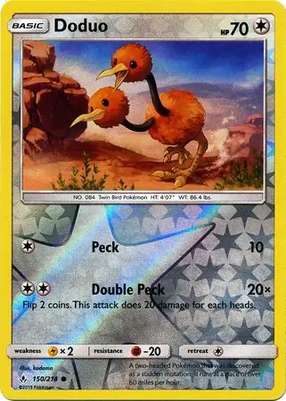 150/214 Doduo UNB Common Reverse Holo