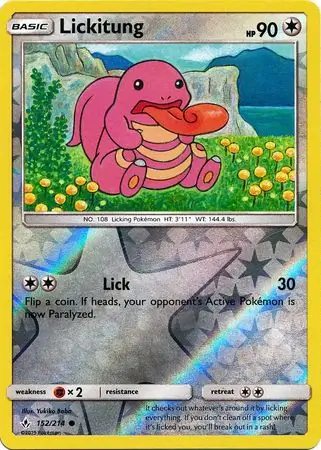 152/214 Lickitung UNB Common Reverse Holo