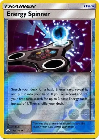 170/214 Energy Spinner UNB Uncommon Reverse Holo