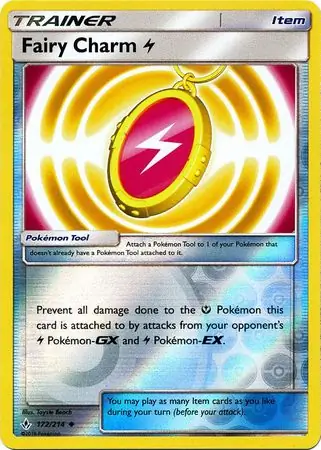 172/214 Fairy Charm Lightning UNB Uncommon Reverse Holo