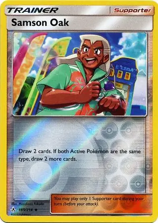 185/214 Samson Oak UNB Uncommon Reverse Holo
