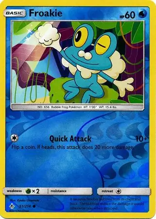 51/214 Froakie UNB Common Reverse Holo