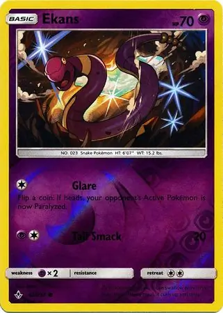 62/214 Ekans UNB Common Reverse Holo