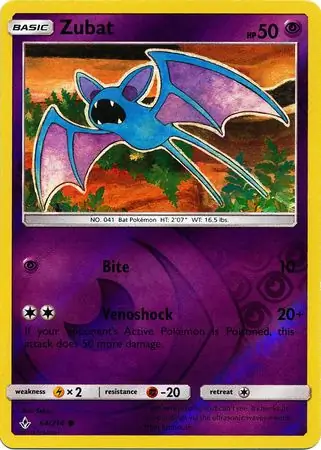64/214 Zubat UNB Common Reverse Holo
