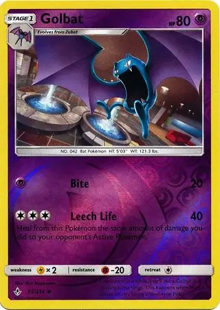 65/214 Golbat UNB Uncommon Reverse Holo
