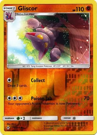 99/214 Gliscor UNB Uncommon Reverse Holo
