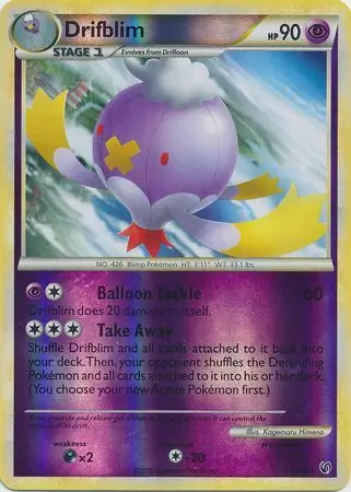 12/90 Drifblim UD Rare Reverse Holo
