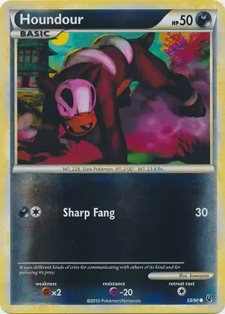 53/90 Houndour UD Common Reverse Holo
