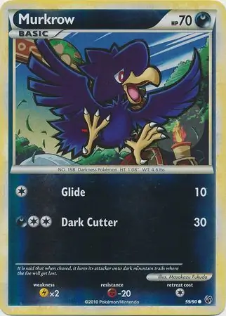 59/90 Murkrow UD Common Reverse Holo