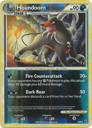 5/90 Houndoom UD Rare Holo Reverse Holo