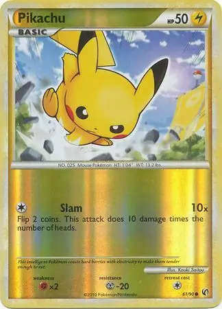 61/90 Pikachu UD Common Reverse Holo