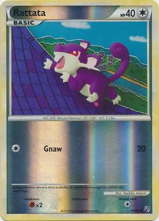 64/90 Rattata UD Common Reverse Holo