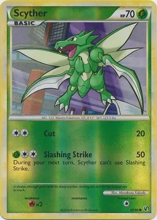 65/90 Scyther UD Common Reverse Holo