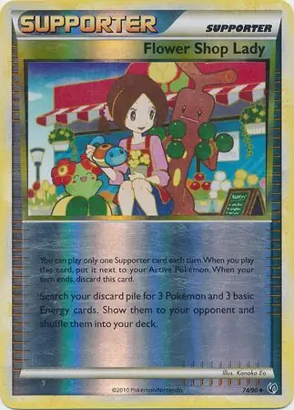 74/90 Flower Shop Lady UD Uncommon Reverse Holo