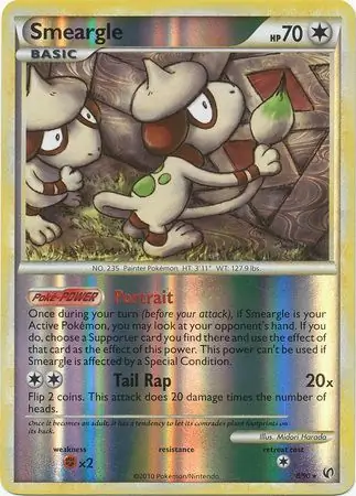 8/90 Smeargle UD Rare Holo Reverse Holo